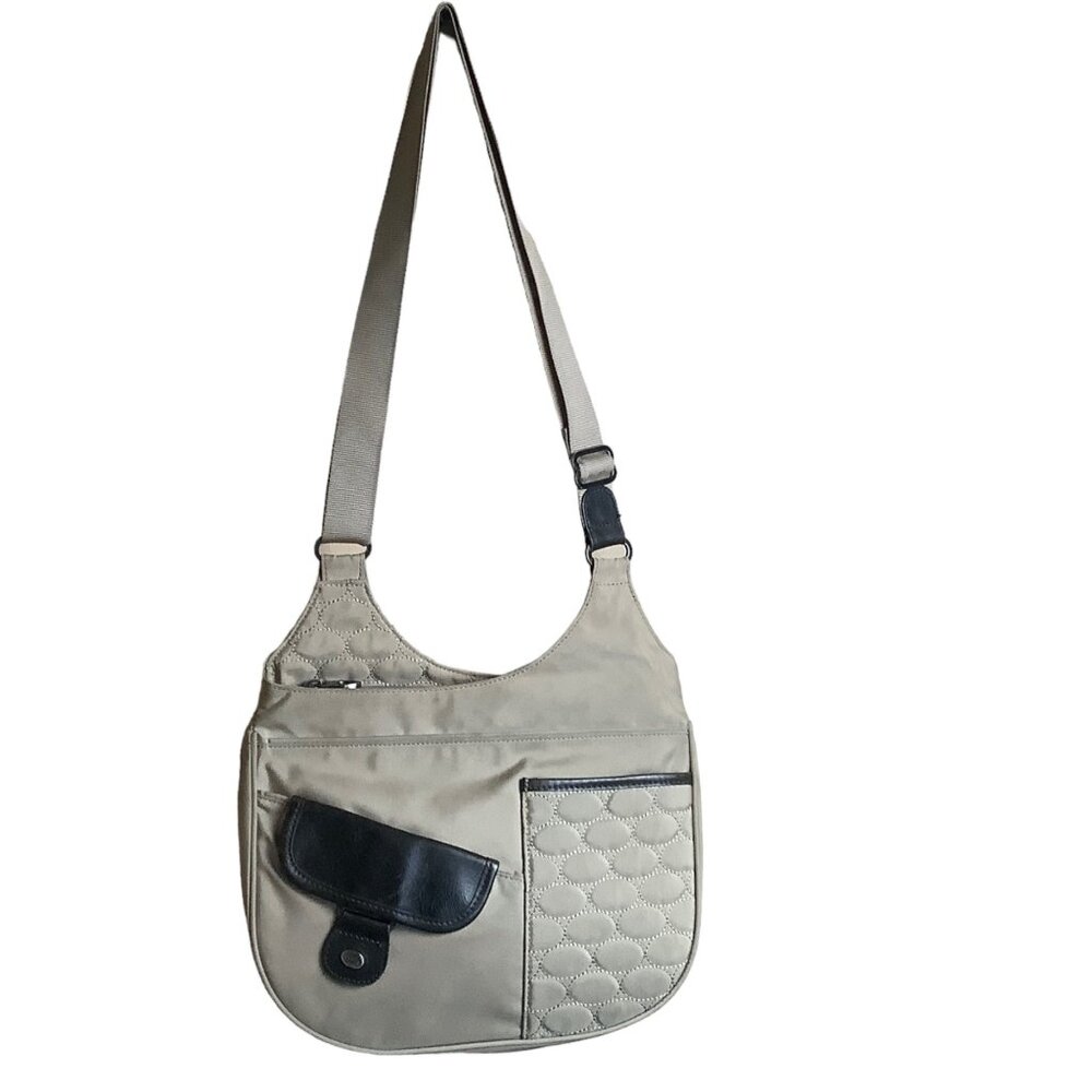 MOSEY Crossbody Messenger Bag Purse Recycled Plastic Bottles Travel 12"x10"x4.5"